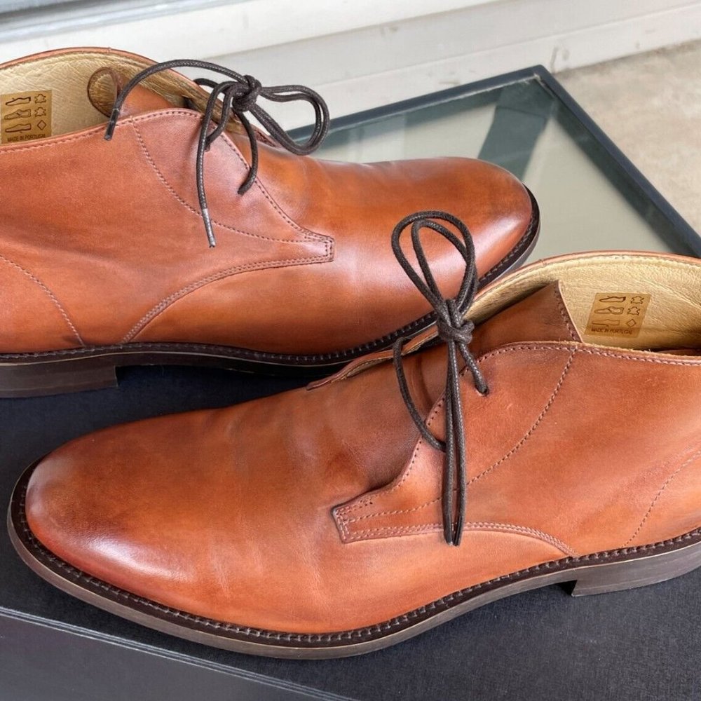 Hudson London Calf Leather Chukka Boots US 9